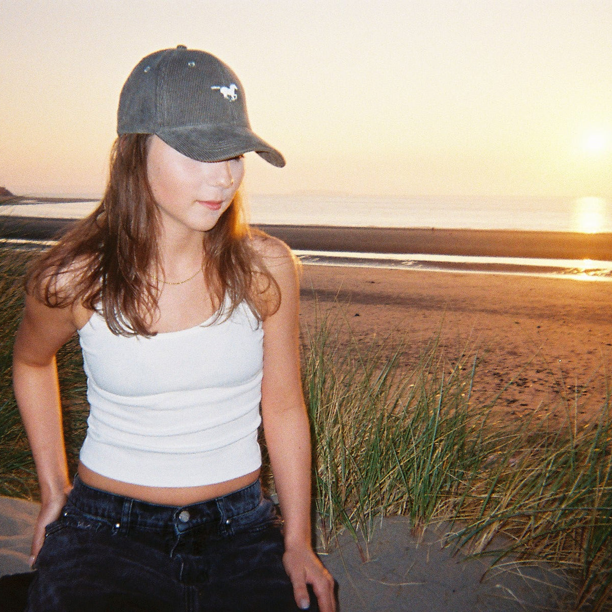 Sage Cord Cap